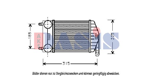 AKS DASIS Kompressoriõhu radiaator 087010N